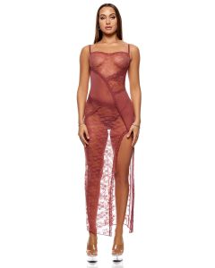 Patch Of Petals Lace Nightgown Spice