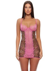 Animal Instincts Sheer Mesh Chemise