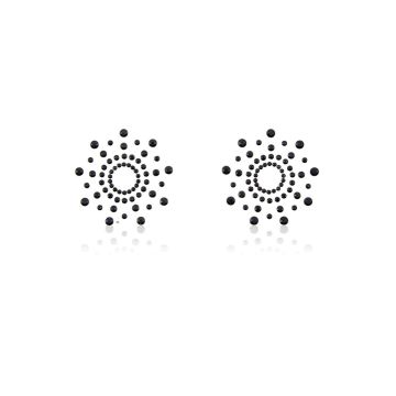 Snowflake Nipple Covers Black