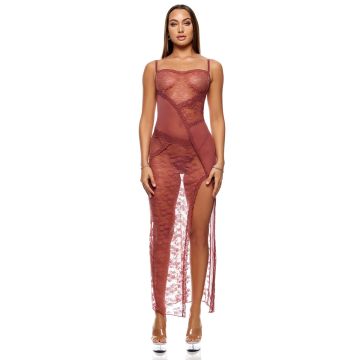 Patch Of Petals Lace Nightgown Spice