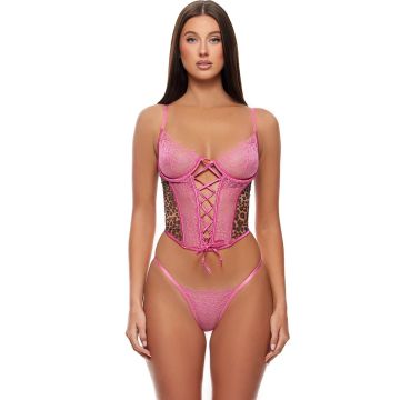 Animal Instincts Sheer Mesh Bustier