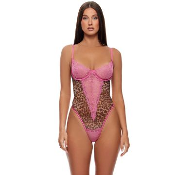 Animal Instincts Sheer Mesh Teddy