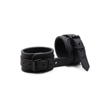 Adjustable Black Neoprene Ankle Cuffs 