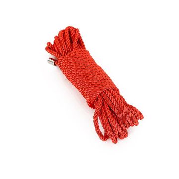 Silk Finish Bondage Rope 10m Red