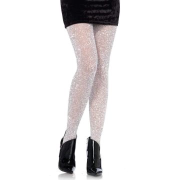 Luxury Shimmer Tights Silver