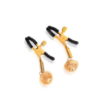Golden Nipple Cover Clamp With Bell