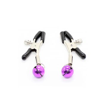 Purple Nipple Cover Clamps With Bell